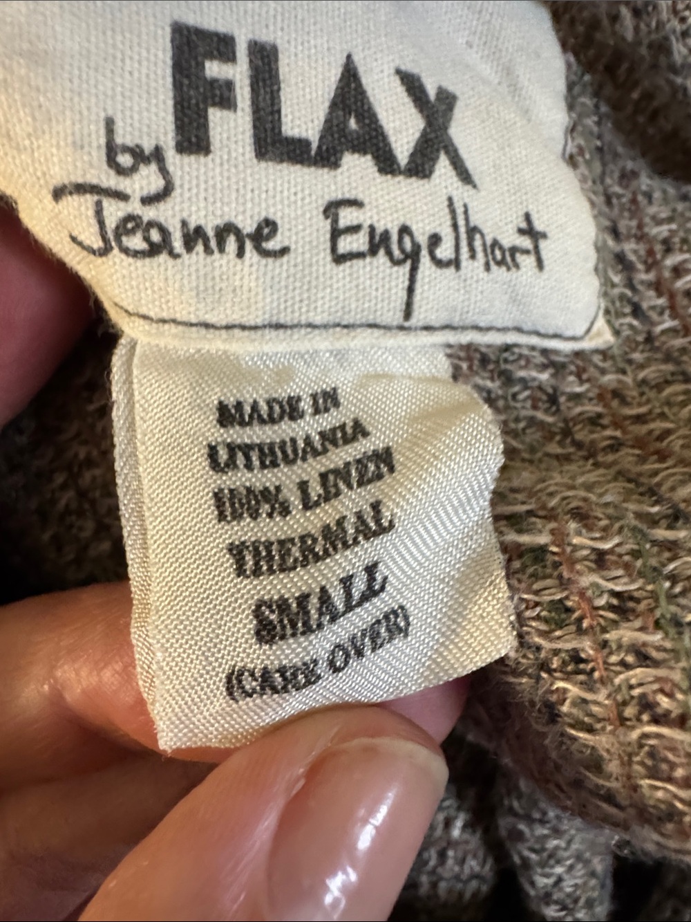Flax Long Sleeve Maxi Dress in Taupe Gray - Picture 10 of 10